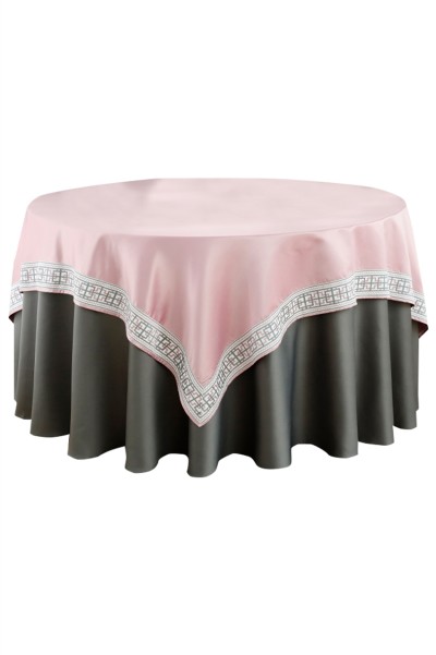 Customized hotel banquet tablecloth Personally designed European-style anti-wrinkle jacquard high-end hotel club table cover 120CM, 140CM, 150CM, 160CM, 180CM, 200CM, 220CM SKTBC051 back view